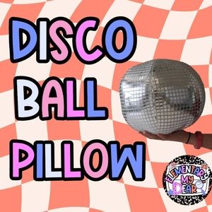 Disco ball pillow